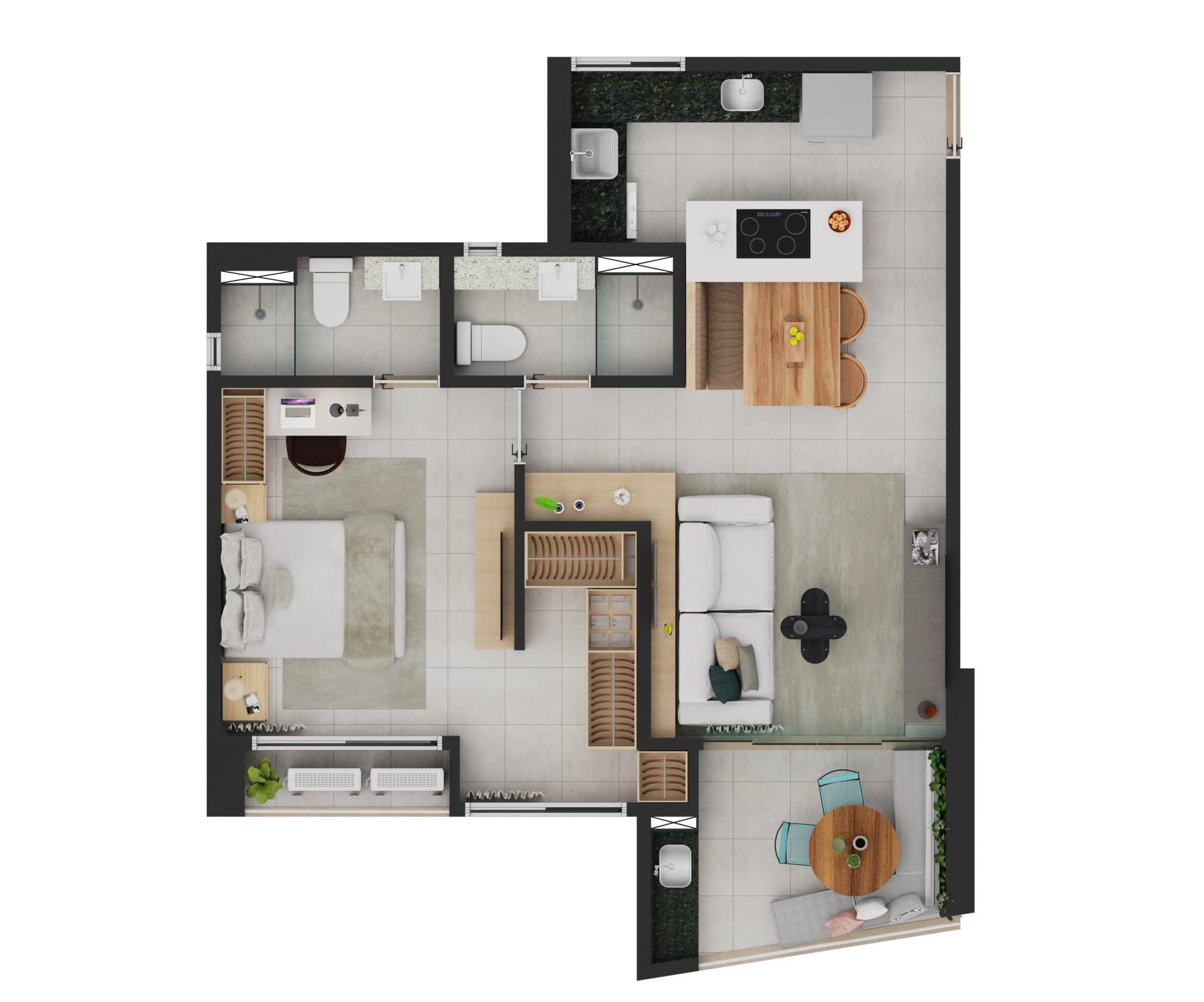 61m²