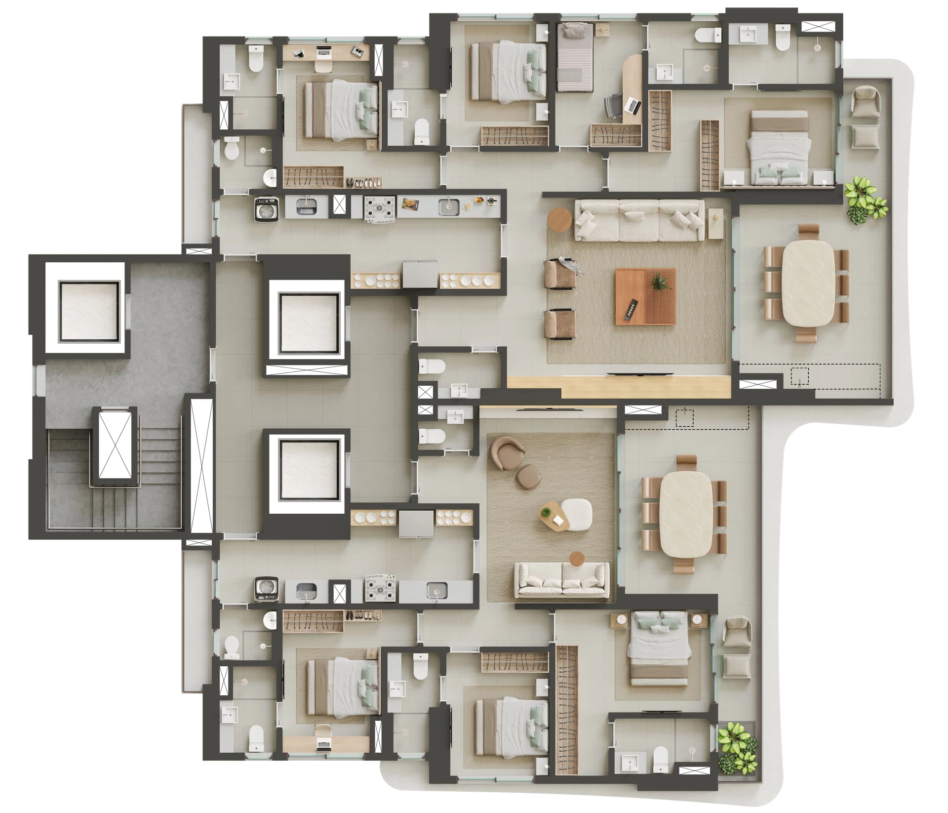 150m²
