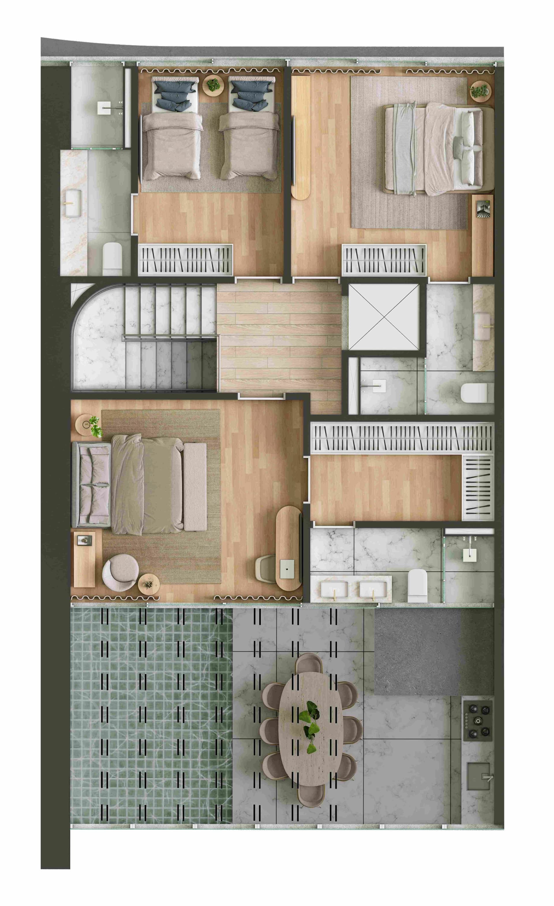 194m²