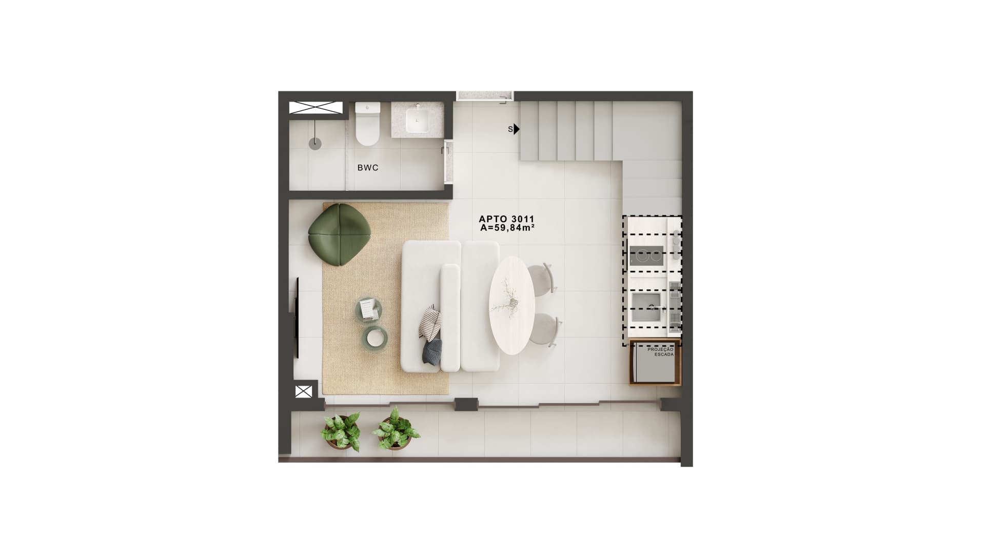 60m²
