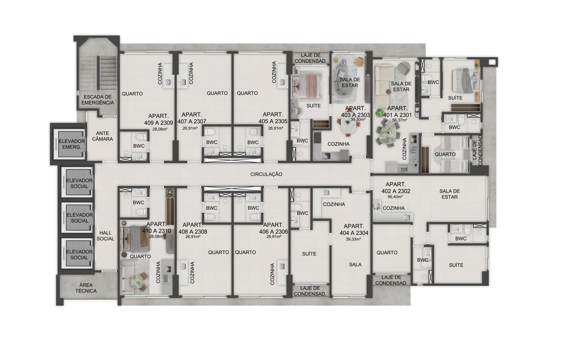 39m²