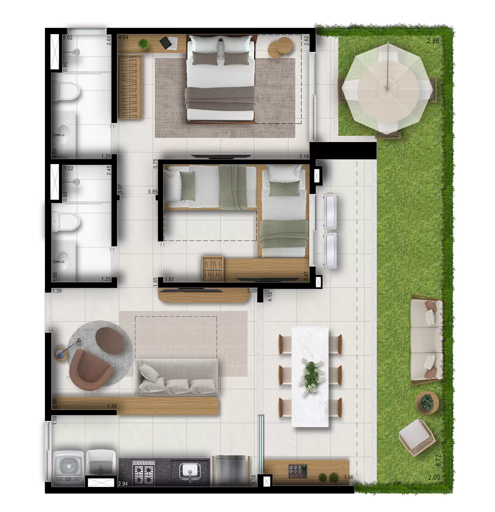 83m²