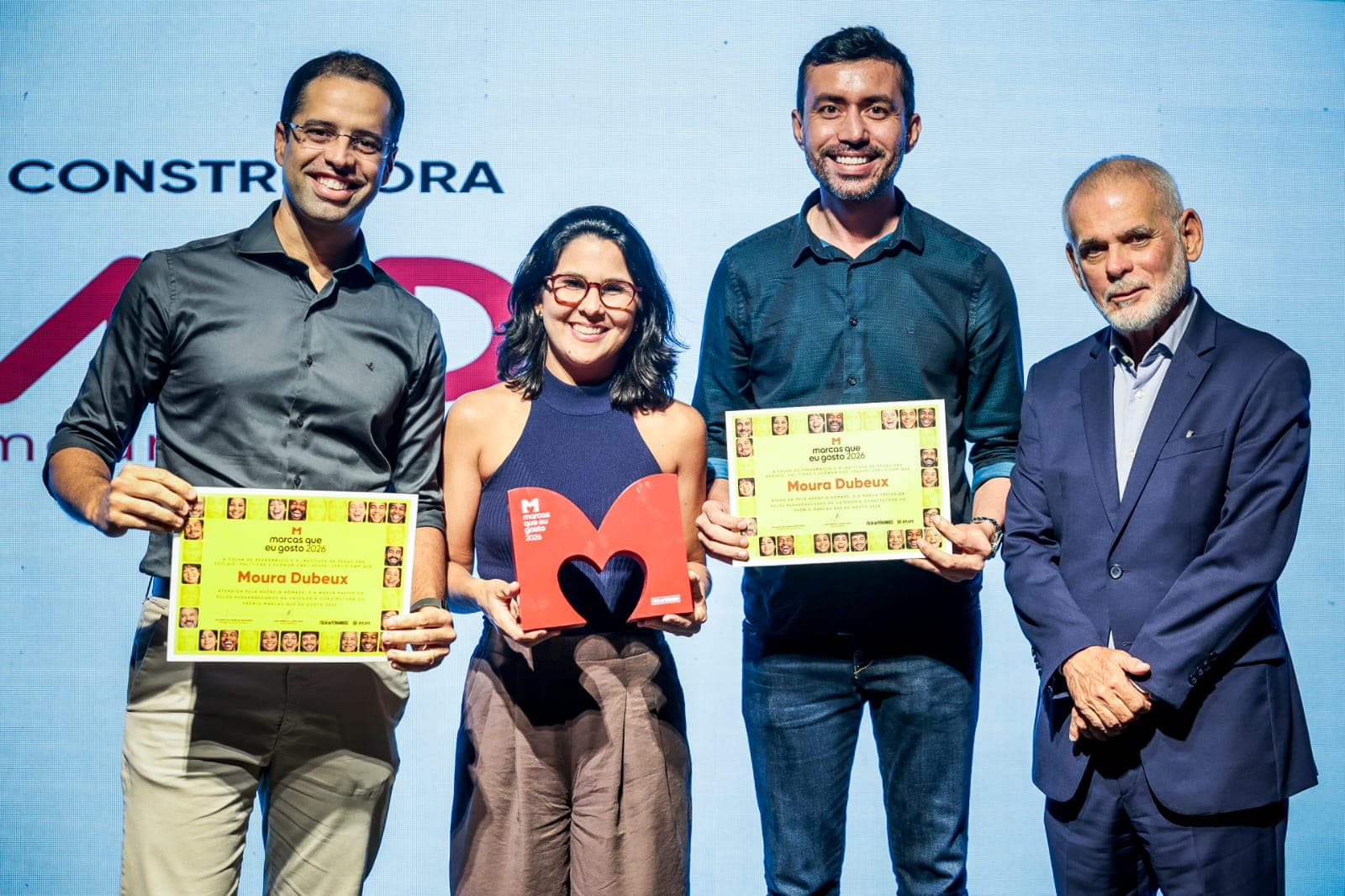 Moura Dubeux conquista o prêmio Marcas Que Eu Gosto 2026